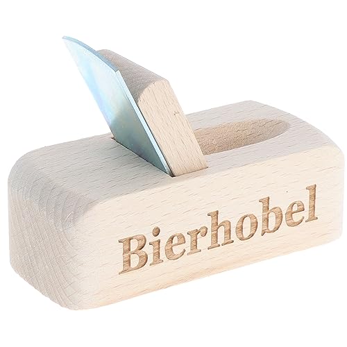 Spruchreif | Flaschenöffner aus Holz mit Gravur 'Bierhobel' | Originelles Männergeschenk für Bierliebhaber