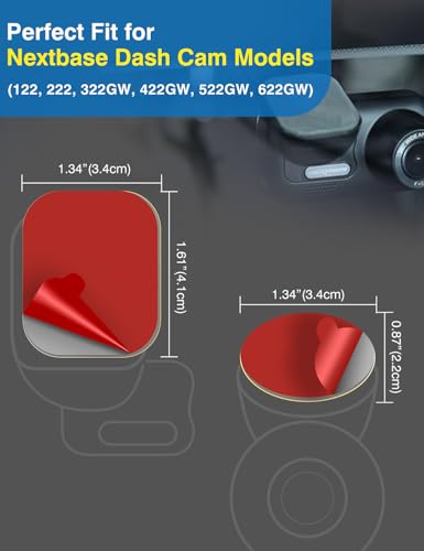 Pastilles pour Nextbase Dash Cam résolvant les problèmes de ventouse