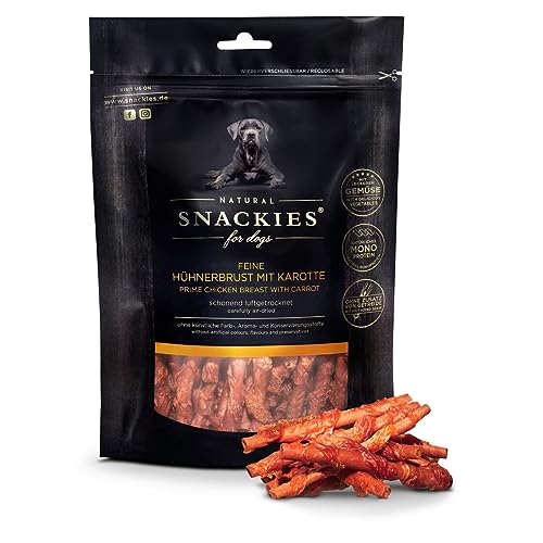 SNACKIES Vorteils-Set Genuss 8+1 Pack (à 170/180g) Premium Snacks für Hunde ohne Zusatz von Getreide, Zucker, Farb-, Aroma- und Konservierungsstoffe, schonend luftgetrocknete Leckerli