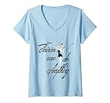 Womens Disney Tinkerbell Fairies Can Do Anything V-Neck T-Shirt