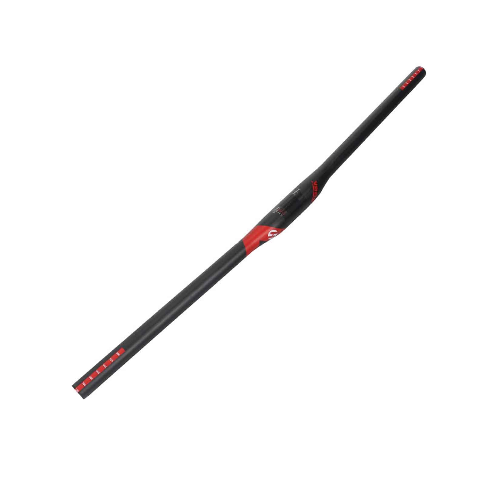 Guidon de vélo de Montagne entièrement en Carbone de 31,8 mm de diamètre, Haute résistance, Ultra léger, 600-720 mm, Guidon de VTT, Sport et extérieur, Barre Plate, Tapis UD