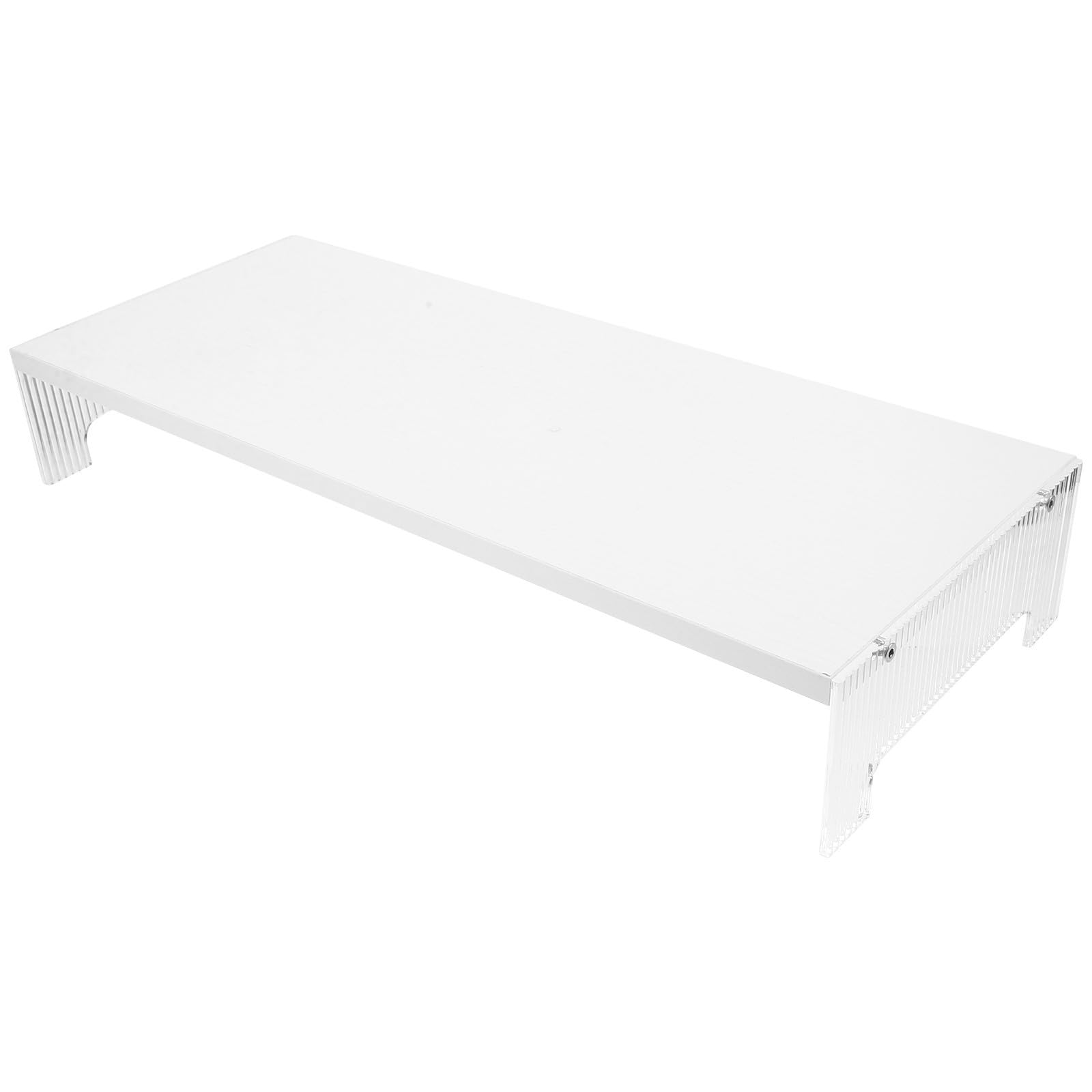 Support de bureau pour écran en acrylique blanc pour ordinateur portable