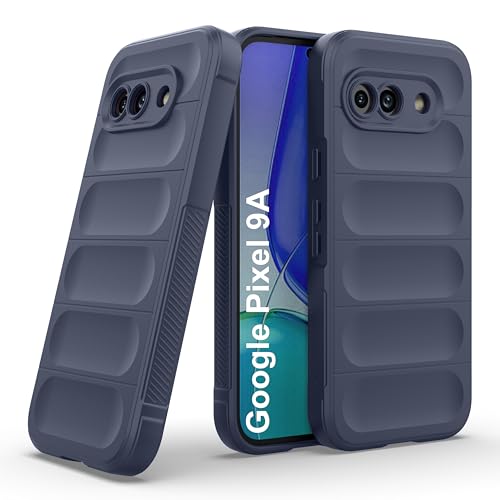 Image of amazon basics Back Case Cover for Google Pixel 9A | Compatible for Google Pixel 9A Back Cover | Liquid Silicon Magic Case with Camera Protection | Sapphire