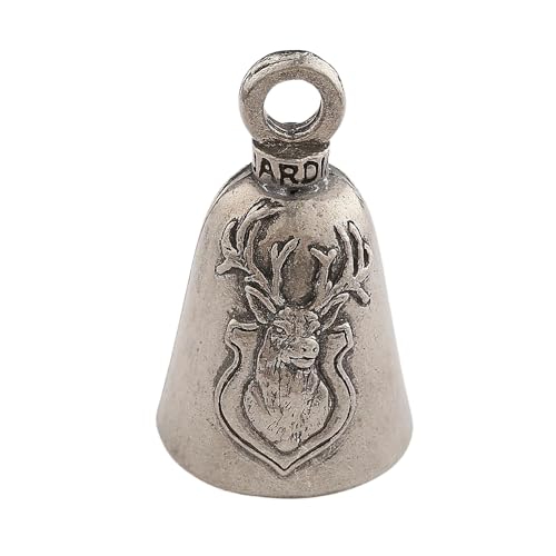 Image of Guardian Bell Good Luck Bell w /Keyring & Black Velvet Bag | Motorcycle Bell | Lead-Free Pewter | Made in USA