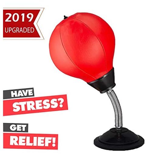 Keytas Desktop Punching Bag with Stand Boxing Bag for Kids Stress Buster Relief Ball Office Gifts Toys for Men and Adults Punch Ball with Suction Cup to Reflex Strain and Tension