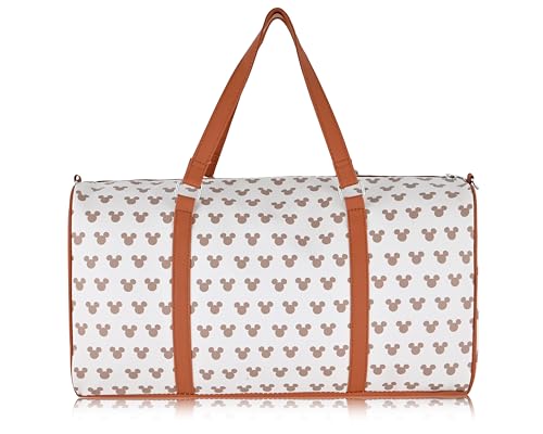 Disney Mickey Mouse Mouse Travel Bag, Duffle Bag, Overnight Bag, Weekender Bag | Mini 16 Inch Leather Classic Premium Travel Duffle Bag for Women, Men, Adults3