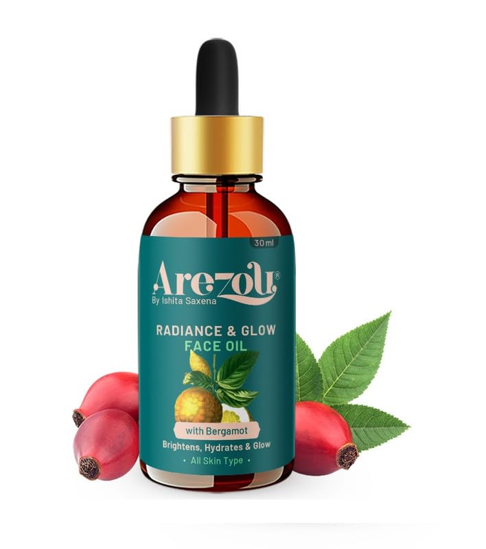 Image of Arezou Pre-Makeup Face Oil 30ml | Natural Makeup Primer for Smooth Base | Face Massage Oil with Cedarwood Essential Oil | Hydrating, Non-Sticky, Lightweight Formula | Brightening & Nourishing | Suitable for Oily, Dry, Sensitive & Combination Skin | Unisex Skincare