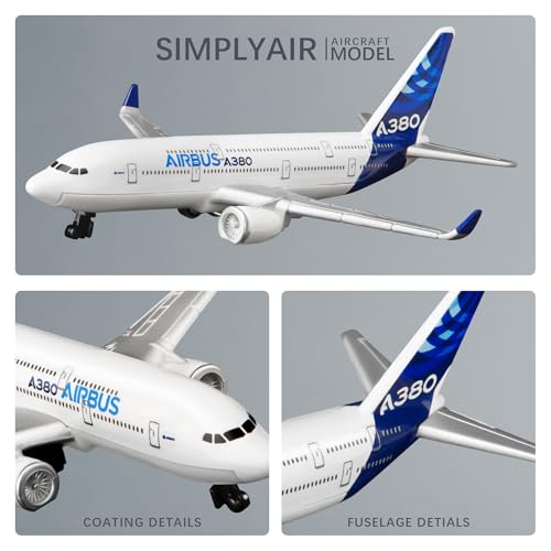 SimplyAir 1/400 Airbus A380 Airplane Model Kits Plastic Airplane Model for Collection and Display - Image 3