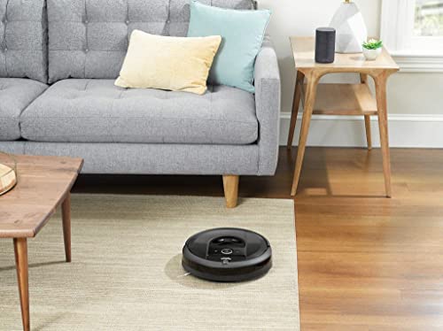 iRobot Dulkių siurblys - robotas Roomba i7+ su automatine dulkių išsiurbimo stotele. Pilkos spalvos