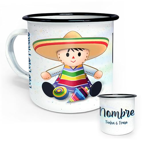 Opiniones y reviews de Tazas personalizadas navideñas - 5 favoritos. 43 Lero Lero México - Pocillo/Taza de Peltre Personalizada - Muñeca Lele Mexicana - Tazas Personalizadas con Nombre - Taza Sublimada - Taza con Inicial - 10 oz 300 ml - Perfecta...