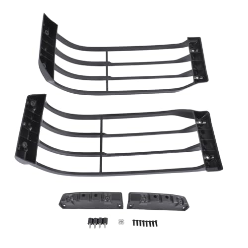 STC53193 Headlamp Cover Front Light Guard Set Black Replacement for 2003-2004 Land Rover Discovery 2 Mixizap