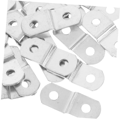 Image of jojofuny 20pcs Iron Photo Frame Bracket with Screws Versatile Hanging Hardware for Easy Installation for Home Decor and Commercial Displays Compatible with Various Frame