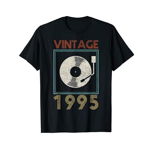 25th Birthday Vintage 1995 Disco de vinilo DJ Plato giratorio regalo Camiseta