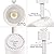 CLOUDY BAY LED Track Lighting Heads,3000K/4000K/5000K Selectable,Dimmable 8W,CRI90+ True Color Rendering Adjustable Tilt Angle Track Light,White,Halo Type,Pack of 6