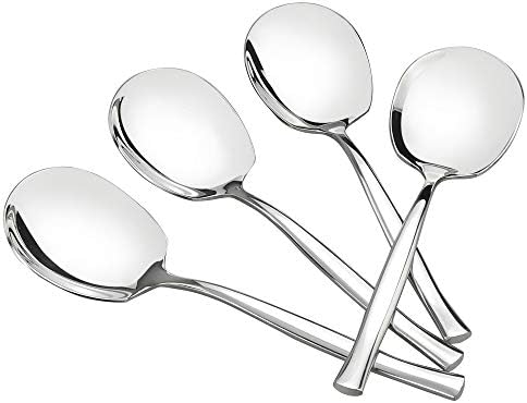 Xowine 6 Pieces Buffet Serving Spoons, Stainless Steel Large Serving Spoon