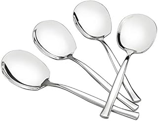 Xowine 6 Pieces Buffet Serving Spoons, Stainless Steel Large Serving Spoon