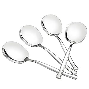 8-Piece Stainless Steel Buffet Serving Spoon, Large Serving Spoon