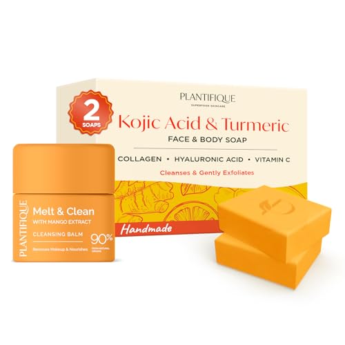 Savon éclaircissant curcuma efficace contre maquillage waterproof