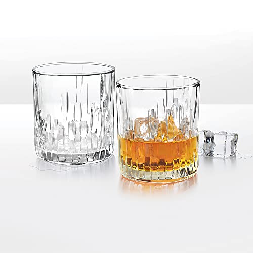 Image of Treo by Milton Steps 330 Whiskey Glass Tumbler, Set of 6, 330 ml Each, Transparent