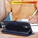 TQIAHF Handyhülle für iPhone 12 / iPhone 12 Pro Hülle Klapphülle Leder Klappbar Tasche Flip Cover Case Schutzhülle mit Kartenfach Stoßfest Komplettschutz Etui Lederhülle Handytasche,Dunkelblau