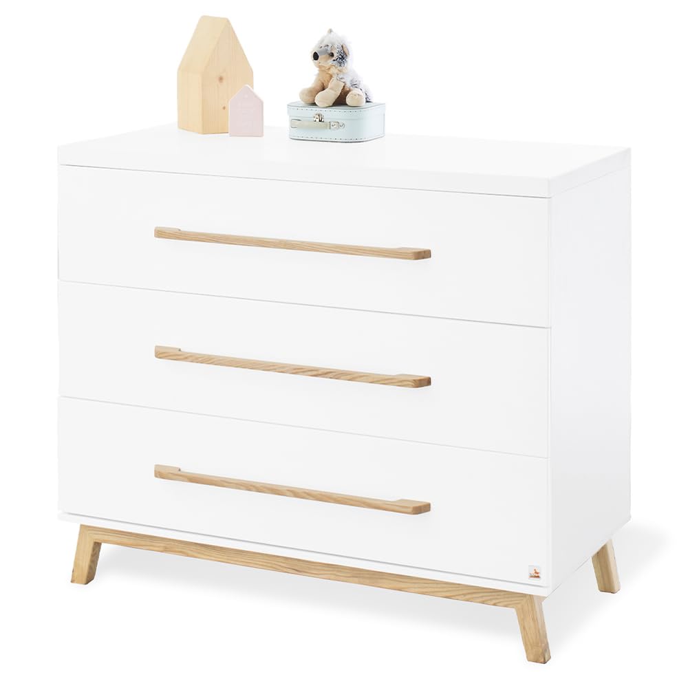 Babyzimmer Komplett Set inkl. Matratze in weiß edelmatt mit Bücherregal