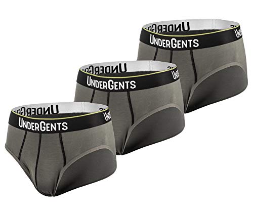 3-Pack Men's Brief Underwear CloudSoft Fabric with Cooling Modal