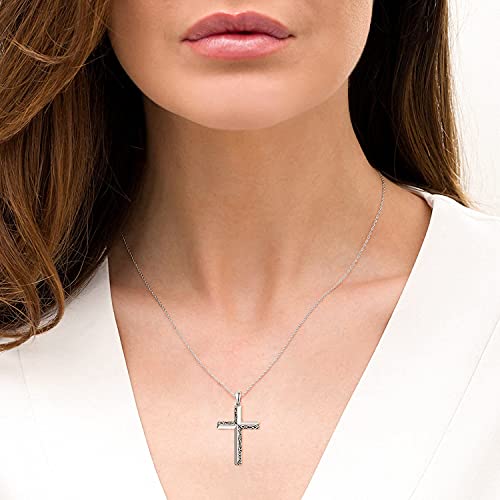 PRAYMOS Cross Necklace for Women Men 925 Sterling Silver Simple Dainty Cross Necklace Women Christian Religious Jewelry Gifts3