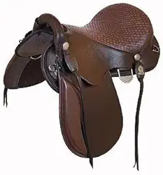 Sela Ouro Multirraça Marrom Completa Couro Legítimo Luxo Cavalgada