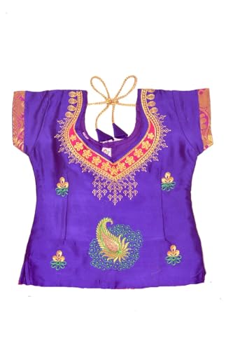 Chandrakala Lehanga Pattu Pavadai For Girls Kids South Indian Dress, (KL114-P)3