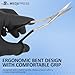 Medxpress Bent Handle Double Curved Embroidery Scissors 6 Inch Stainless Steel Embroidery Scissors for Fabric Stitches and Crafting Machine Embroidery Sewing Applique scissors.