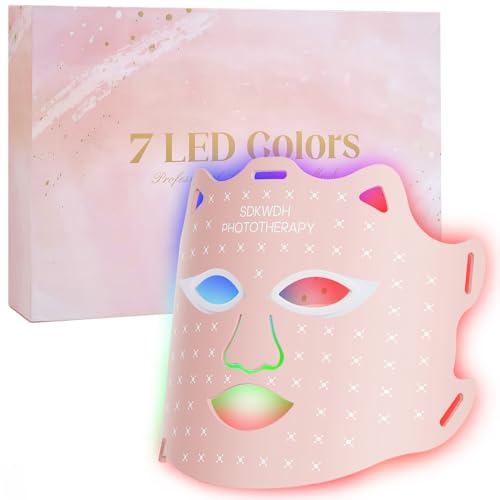 SDKWDH Red Light Therapy for Face, Led Face Mask Light