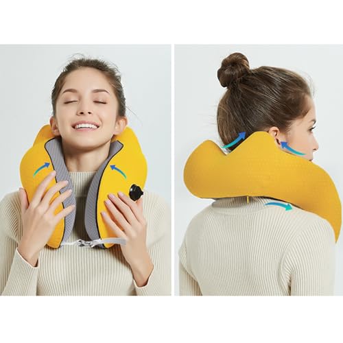 Almohada Inflable de Viaje de Poliester Ajustable miniatura 2