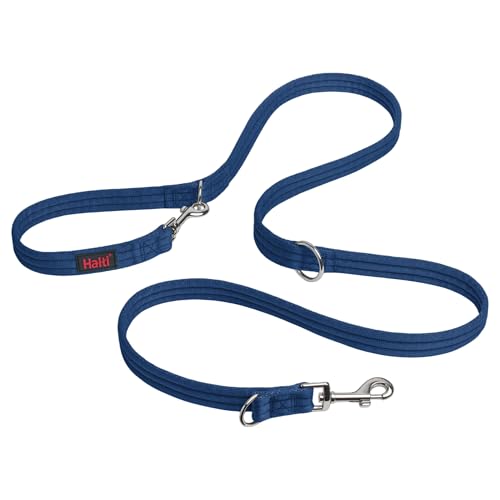 HALTI - Guinzaglio professionale per cani per smettere di tirare il guinzaglio, per passeggiate, doppia estremità facile da usare, leggero, morbido e resistente (Taglia Small, Blu cobalto, 2m)