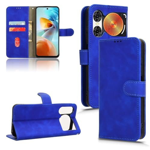 Obrotowa obudowa telefonu z klapką Etui portfelowe kompatybilne z etui ZTE nubia Music 2 z uchwytem na karty, etui z klapką, etui portfelowe ze skóry PU z paskiem na nadgarstek, odporna na wstrząsy ob