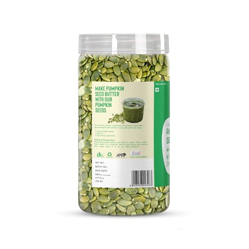 Image of Eat Anytime Pumpkin Seeds 500 g | Source of Magnesium, Fibre & Protein | 100% Natural | Seeds for Weight Management