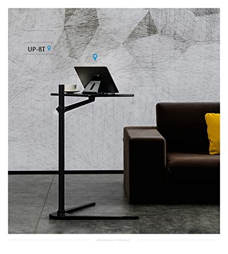 Soporte para cama y sofá de aluminio para tableta o notebook con altura ajustable en plata 7