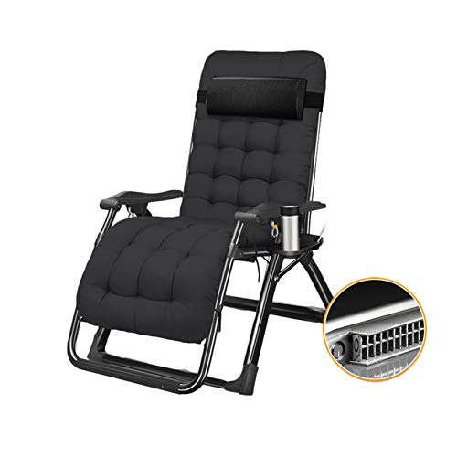 Chaise zero gravity inclinable avec structure robuste supportant jusqu'à 181 kg