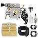 Carbhub C1M-EL37B Carburetor for Husqvarna 445 445E 450 450E Gas Chainsaw with Air Filter Tune Up Kit