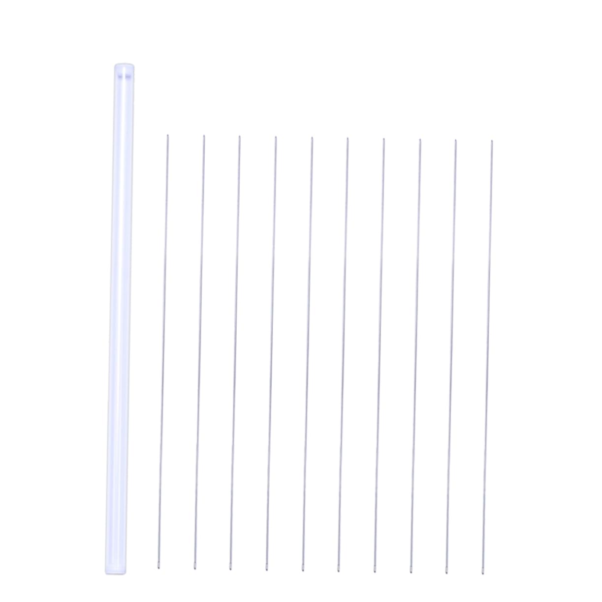 ULDIGI Beading Needles Kit 10pcs Long and Thin Needles for Embroidery Sewing and Crafts Easy to Use Store and Carry