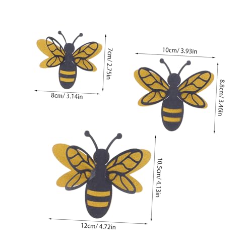Set de Vinilos Decorativos 3D de Abejas Removibles 12 Piezas miniatura 2