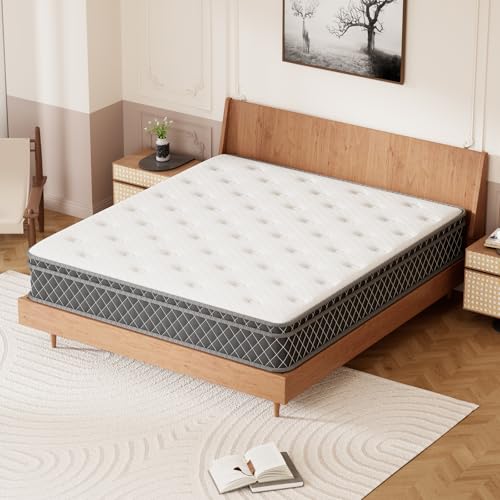 La mejor comparación de Colchon King Size Walmart para comprar hoy. 48 MTQ Colchón de Gran Tamaño, Espuma de Memoria, Colchón de Muelles Mixtos con Espuma Texturizada, Aislamiento Deportivo, Sueño Profundo, Proporciona Soporte Dorsal Y Lumbar,...