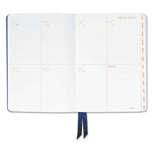 AT-A-GLANCE YP10607 Metropolitan Weekly/Monthly Planner, 5 1/2 x 8 1/4, Tan/Navy, 2016