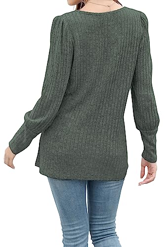 WIHOLL Womens Tops Dressy Casual Fall Sweaters Square Neck Fashion Clothes 20234