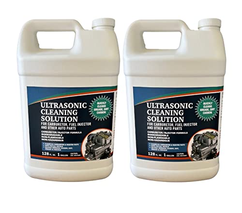 Ultrasonic Cleaner Solution For Carburetors And Engine Parts, Ultrasonic Cleaning Solution And Washing Compound For Ultrasonic And Immersion Washers - Concentrated (2 Gallons) #TOP17