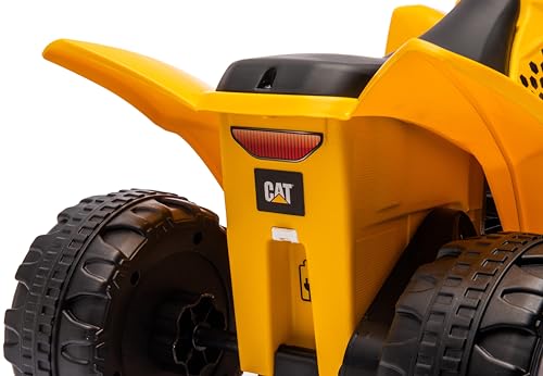 Kinder Elektro Quad mit Akku, Elektroauto für Kinder 18 bis 36 Monate, Geländeräder, elektrischer Antrieb, konturierter Sitz (Gelb) – Bild 4