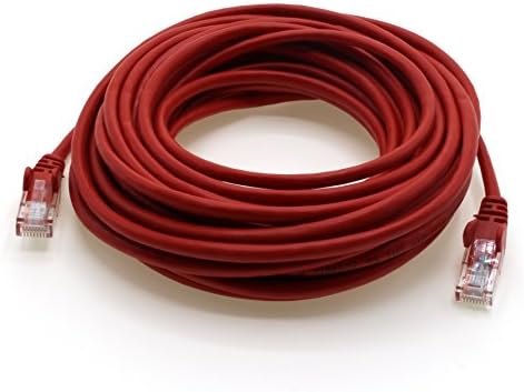 1aTTack.de Netzwerkkabel Cat.6 - Rot - 5X - 10m - (Set) - CAT6 Ethernetkabel Lankabel 1000 Mbits (PoE) Patchkabel - 1