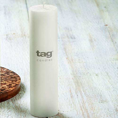 Tag Trade Associates Group Chapel 2X8 White Pillar Candle Unscented Drip-Free Long Burning Hours For Home Decor Wedding Parties 2X8 White #TOP2