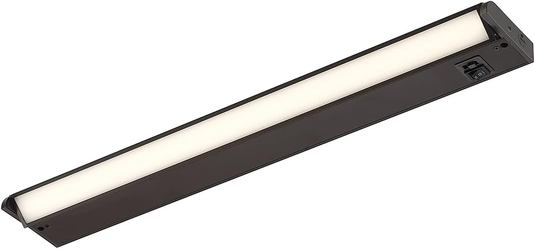 Savoy Lighting Assets 4-UC-5CCT-24-BZ Surface Mounted Low Profile Undercabinet Light, Integrated LED 10 Watt, 1" H x 24" L, Bronze