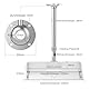 YedZen Projektor Halterung, Tablett 33×21cm Höhenverstellbar 30-60cm Aluminiumlegierung Verdeckte Kabelführung, Beamer Halterung Deckenhalterung Projektor für Projektoren
