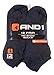 12 PAIRS AND1 Grey NO SHOW Ankle Socks Mens Size 6-12.5 And 1 Gray Arch Compression